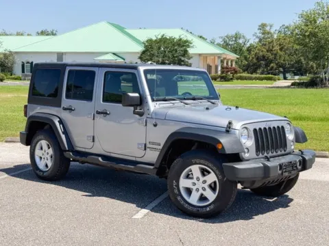 Silver 2017 Jeep Wrangler Unlimited Sport for sale in Foley, AL