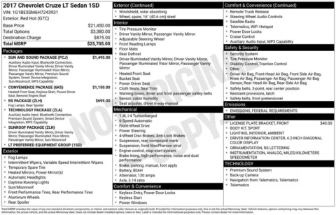 Photos of 2017 Chevrolet Cruze LT for sale in Omaha, NE at Gregg Young Chevrolet - Omaha