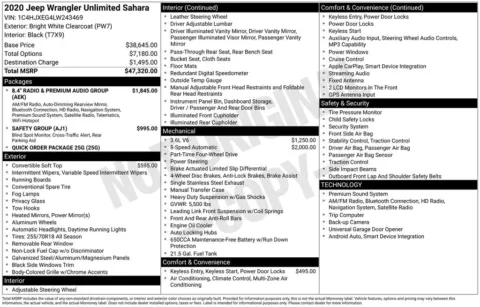 Photos of 2020 Jeep Wrangler Unlimited Sahara for sale in Omaha, NE at Gregg Young Chevrolet - Omaha