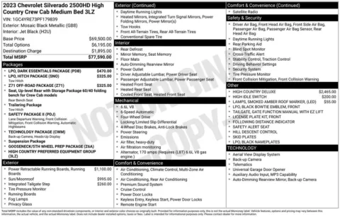 Photos of 2023 Chevrolet Silverado 2500HD High Country for sale in Omaha, NE at Gregg Young Chevrolet - Omaha