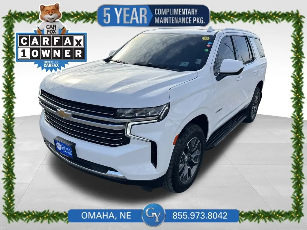 White 2021 Chevrolet Tahoe LT for sale in Omaha, NE