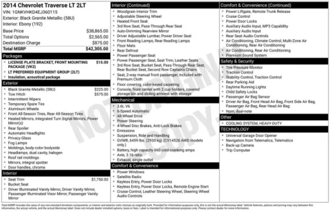 Photos of 2014 Chevrolet Traverse 2LT for sale in Omaha, NE at Gregg Young Chevrolet - Omaha