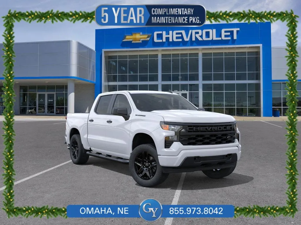 White 2026 Chevrolet Silverado 1500 Custom for sale in Omaha, NE