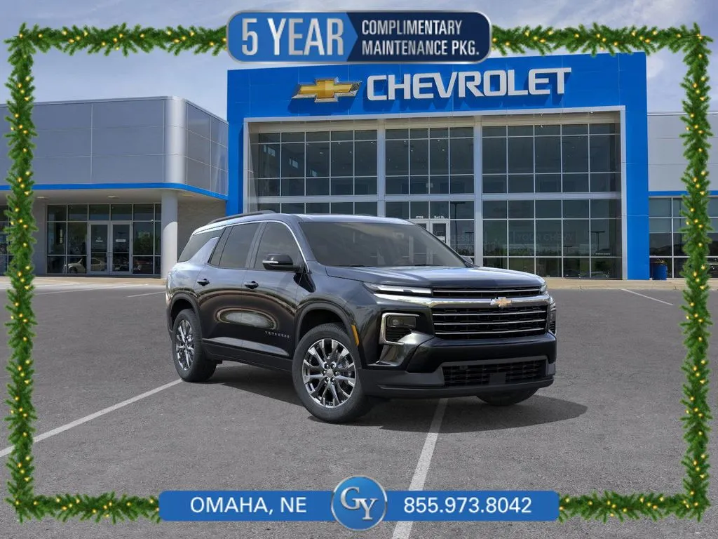 Black 2026 Chevrolet Traverse LT for sale in Omaha, NE