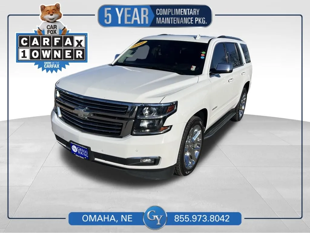 White 2016 Chevrolet Tahoe LTZ for sale in Omaha, NE