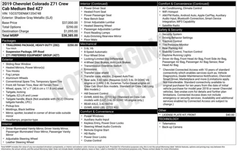 Photos of 2019 Chevrolet Colorado Z71 for sale in Omaha, NE at Gregg Young Chevrolet - Omaha