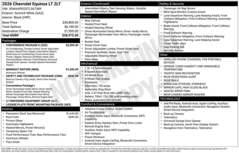 Photos of 2026 Chevrolet Equinox LT for sale in Omaha, NE at Gregg Young Chevrolet - Omaha