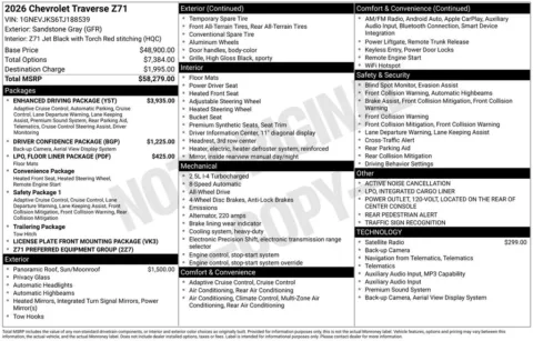 Photos of 2026 Chevrolet Traverse Z71 for sale in Omaha, NE at Gregg Young Chevrolet - Omaha