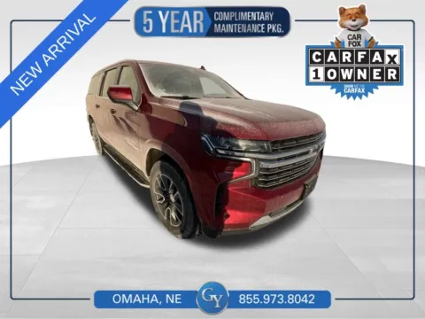 Red 2021 Chevrolet Suburban LT for sale in Omaha, NE
