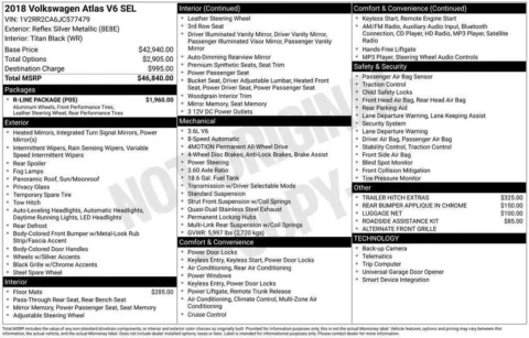 Photos of 2018 Volkswagen Atlas 3.6L V6 SEL for sale in Omaha, NE at Gregg Young Chevrolet - Omaha