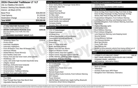 Photos of 2026 Chevrolet TrailBlazer LT for sale in Omaha, NE at Gregg Young Chevrolet - Omaha