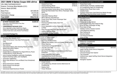 Photos of 2021 BMW 4 Series 430i xDrive for sale in Omaha, NE at Gregg Young Chevrolet of Omaha