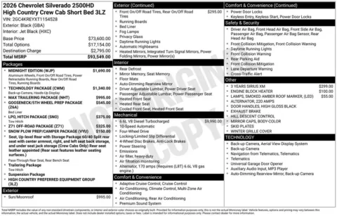 Photos of 2026 Chevrolet Silverado 2500HD High Country for sale in Omaha, NE at Gregg Young Chevrolet - Omaha