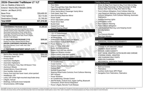 Photos of 2026 Chevrolet TrailBlazer LT for sale in Omaha, NE at Gregg Young Chevrolet - Omaha