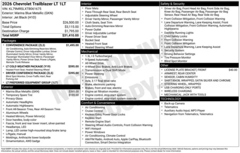 Photos of 2026 Chevrolet TrailBlazer LT for sale in Omaha, NE at Gregg Young Chevrolet - Omaha