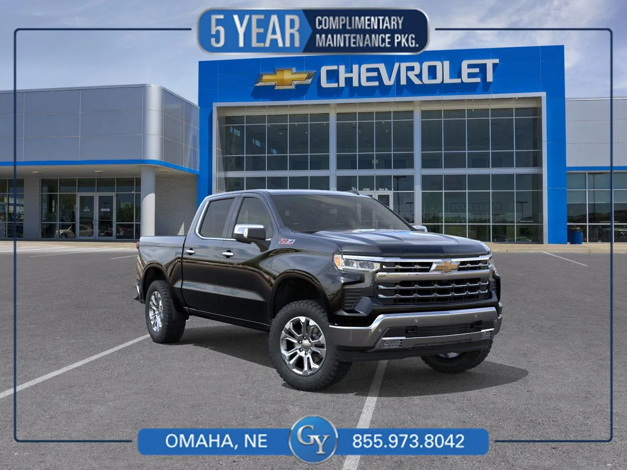 Black 2026 Chevrolet Silverado 1500 LTZ for sale in Omaha, NE