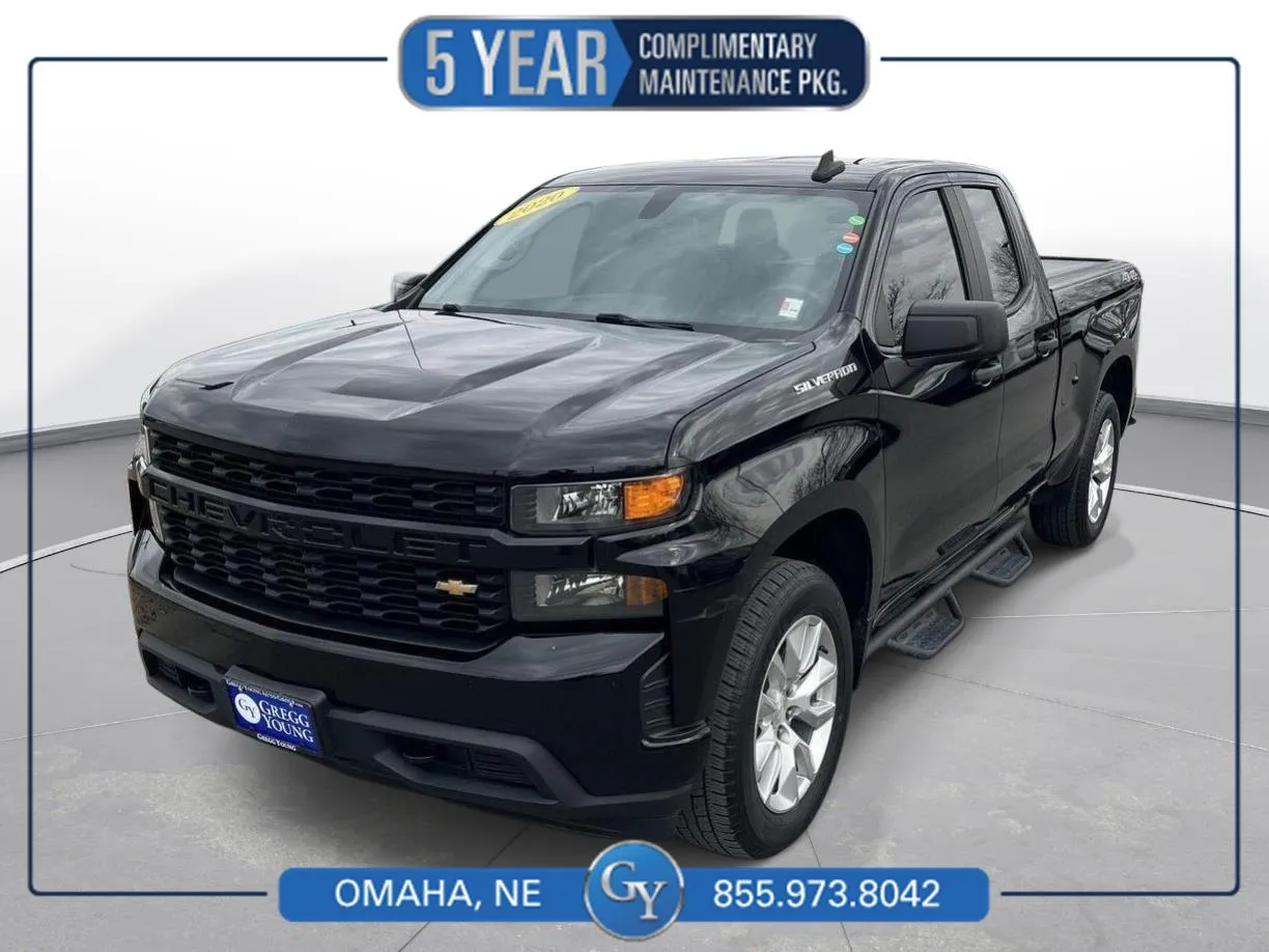 Black 2020 Chevrolet Silverado 1500 Custom for sale in Omaha, NE
