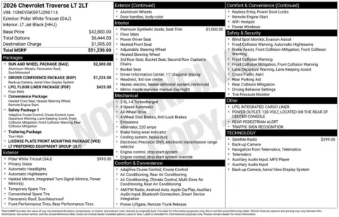 Photos of 2026 Chevrolet Traverse LT for sale in Omaha, NE at Gregg Young Chevrolet - Omaha