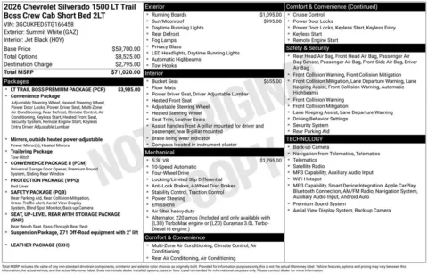 Photos of 2026 Chevrolet Silverado 1500 LT Trail Boss for sale in Omaha, NE at Gregg Young Chevrolet of Omaha