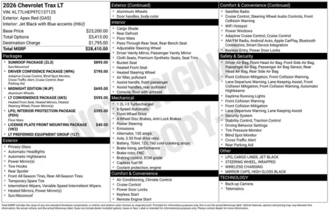 Photos of 2026 Chevrolet Trax LT for sale in Omaha, NE at Gregg Young Chevrolet of Omaha