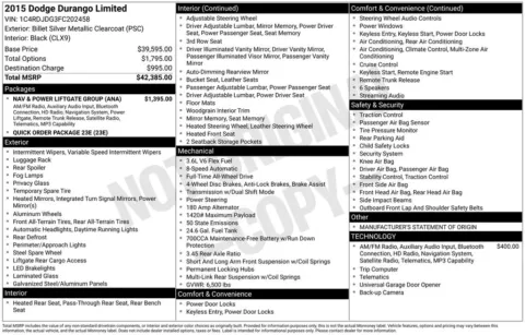 Photos of 2015 Dodge Durango Limited for sale in Omaha, NE at Gregg Young Chevrolet of Omaha