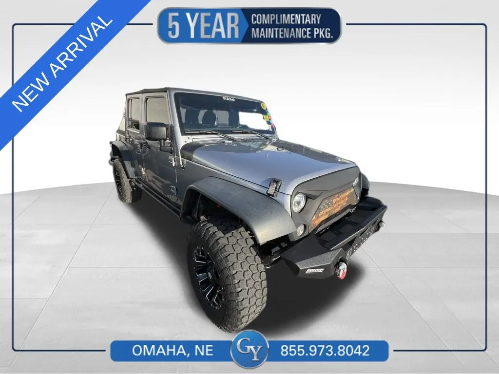 Silver 2016 Jeep Wrangler Unlimited Sport for sale in Omaha, NE