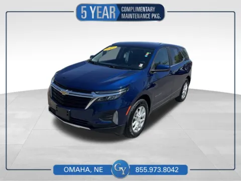 Blue 2022 Chevrolet Equinox LT for sale in Omaha, NE