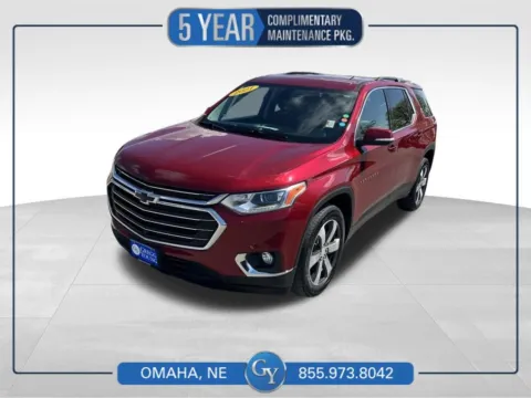 Red 2021 Chevrolet Traverse LT Leather for sale in Omaha, NE