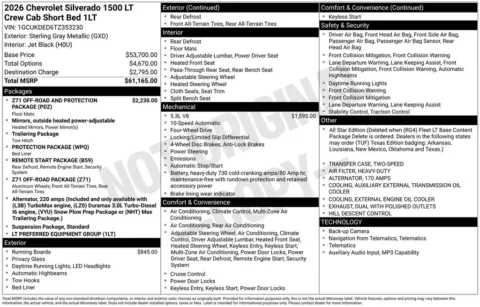 Photos of 2026 Chevrolet Silverado 1500 LT for sale in Omaha, NE at Gregg Young Chevrolet of Omaha
