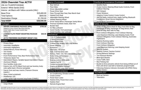 Photos of 2026 Chevrolet Trax ACTIV for sale in Omaha, NE at Gregg Young Chevrolet of Omaha