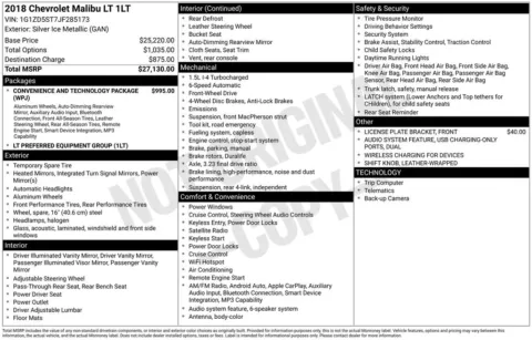 Photos of 2018 Chevrolet Malibu LT for sale in Omaha, NE at Gregg Young Chevrolet of Omaha