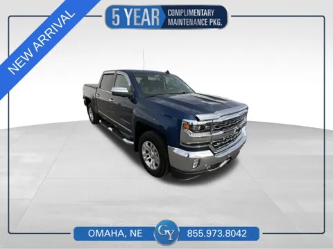 Blue 2017 Chevrolet Silverado 1500 LTZ for sale in Omaha, NE