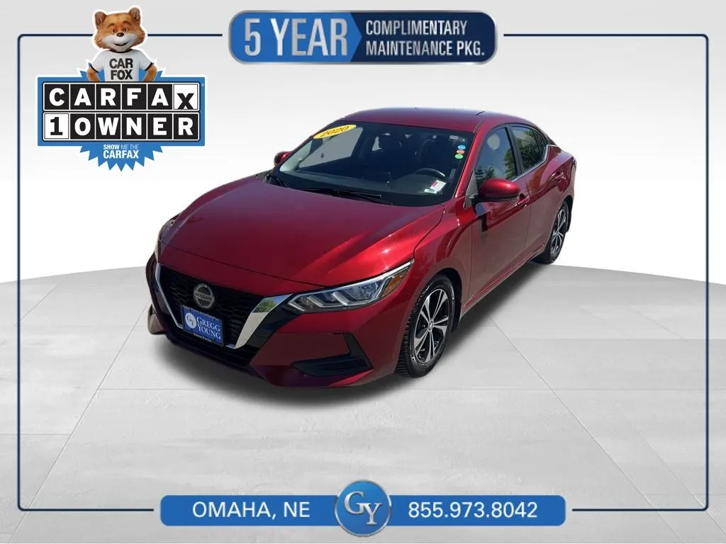 Red 2020 Nissan Sentra SV for sale in Omaha, NE