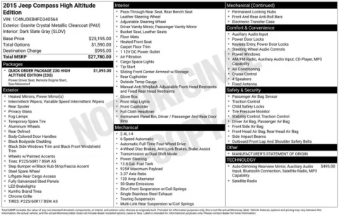 Photos of 2015 Jeep Compass Latitude for sale in Omaha, NE at Gregg Young Chevrolet of Omaha