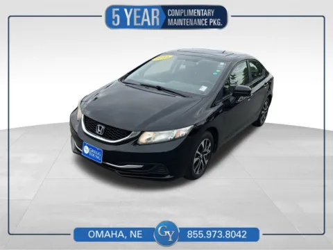 Black 2015 Honda Civic EX for sale in Omaha, NE