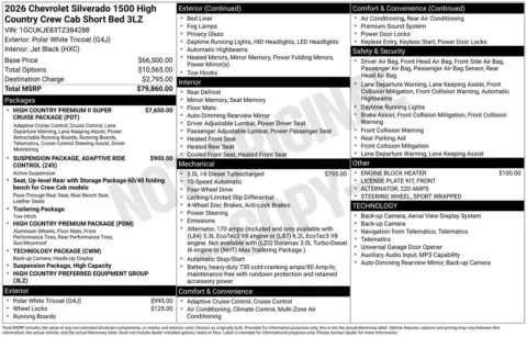 Photos of 2026 Chevrolet Silverado 1500 High Country for sale in Omaha, NE at Gregg Young Chevrolet of Omaha