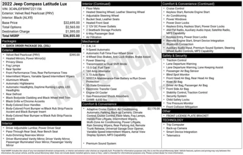 Photos of 2022 Jeep Compass Latitude Lux for sale in Omaha, NE at Gregg Young Chevrolet of Omaha