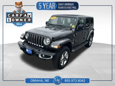 Gray 2021 Jeep Wrangler Unlimited Sahara for sale in Omaha, NE