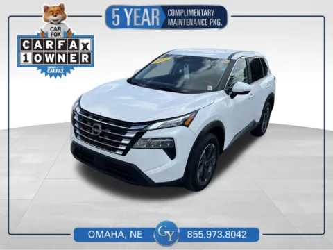 White 2024 Nissan Rogue SV for sale in Omaha, NE