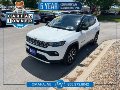 White 2025 Jeep Compass Limited for sale in Omaha, NE