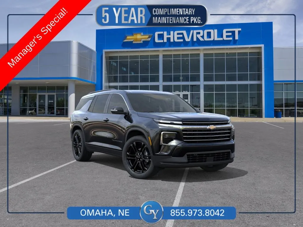 Black 2026 Chevrolet Traverse LT for sale in Omaha, NE