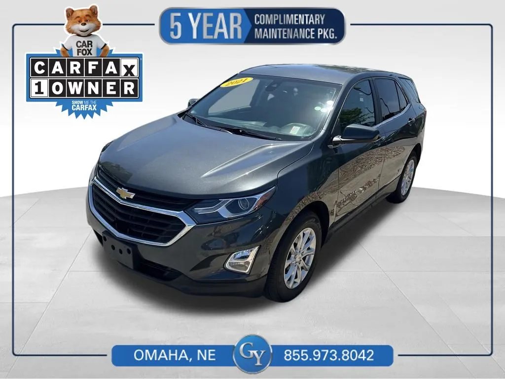 Gray 2021 Chevrolet Equinox LT for sale in Omaha, NE