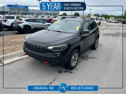 Black 2021 Jeep Cherokee Trailhawk for sale in Omaha, NE
