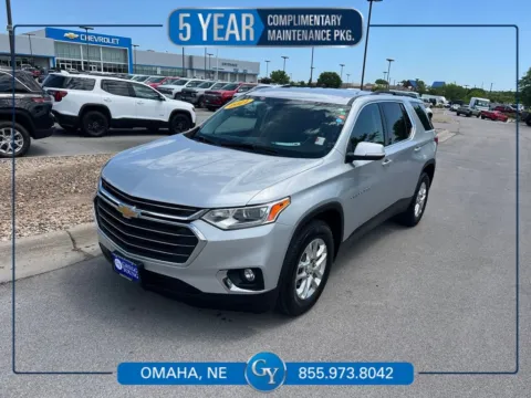 Silver 2021 Chevrolet Traverse LT for sale in Omaha, NE