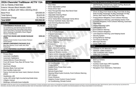 Photos of 2026 Chevrolet TrailBlazer ACTIV for sale in Omaha, NE at Gregg Young Chevrolet of Omaha