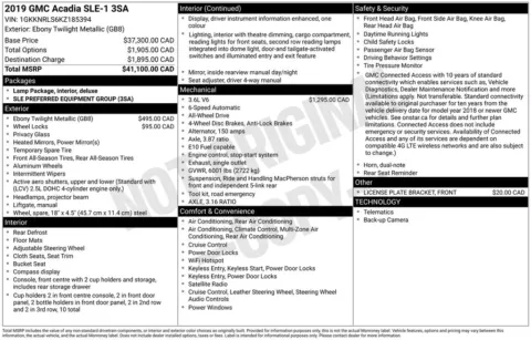 Photos of 2019 GMC Acadia SLE-1 for sale in Omaha, NE at Gregg Young Chevrolet of Omaha