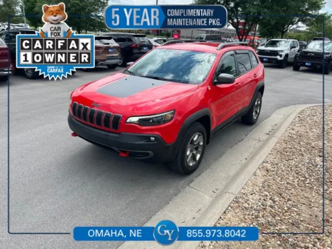 Red 2019 Jeep Cherokee Trailhawk for sale in Omaha, NE