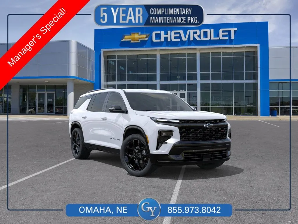 White 2026 Chevrolet Traverse RS for sale in Omaha, NE