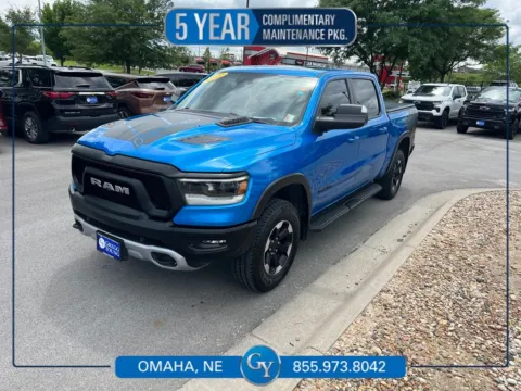 Blue 2022 Ram 1500 Rebel for sale in Omaha, NE