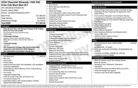 Photos of 2026 Chevrolet Silverado 1500 ZR2 for sale in Omaha, NE at Gregg Young Chevrolet of Omaha